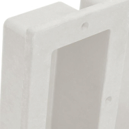 Vidaxl niche de douche avec 2 compartiments blanc mat 41x51x10 cm 151396_2