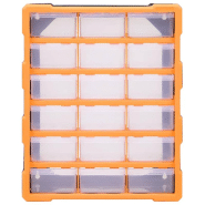 Vidaxl organisateur multi-tiroirs avec 18 tiroirs centraux 38x16x47 cm 149597_2