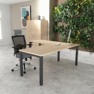 Bureau d'angle Tempo - Mobel Linea. - 160, Anthracite, Chêne moyen , Non_0
