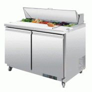 Comptoir de préparation 2 portes et 12 bacs GN 1/6 Série U | Polar - GD882_2
