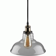 Suspension décorative avec abatjour zinnia à équiper e27 max 60 w blanc