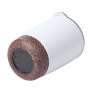 Mug thermos - isotherme à double paroi en acier inoxydable - 380 ml avec couvercle et base en liège_2