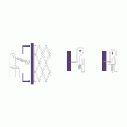 Barrière Stopfix en bois blanche - Extensible jusqu'à 110 cm_2