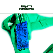 Élingue textile ronde en fibre 100% polyester - Code couleur homologué EN-1492-2 - REF : 16000_2