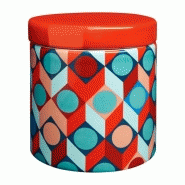 Isto - Boîte en faïence 11cm à motifs géométriques pop et rétro - Réf. 807314_2