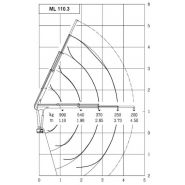 Grue auxiliaire légère avec poids de 155 kg