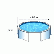 Piscine ronde acier ø4,80m x h: 1,32m - filtration à sable_2