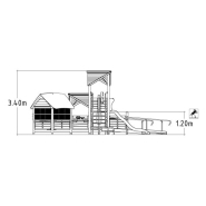 Structure multi-jeux 3 à 12 ans - Uniplay Eptix 8061728 - Hags - Poteaux et panneaux bois - Fondation à enterrer_2