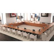 Table haute direction NATURE-BOIS - ébénisterie - 9 essences de bois - formes et dimensions sur-mesure_2