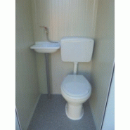 Toilette mobile raccordable Sanilib Box 2 - PMR - 99 x 99 x 225 cm_2