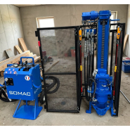 Mât de forage déporté pour milieux confinés - micro-pieux jusqu'à environ 15 mètres en tarière de 150mm - SD10F - Ultra compacte et puissante_2