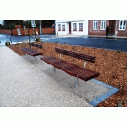 Banc public en bois moderne norcor serpentine_2