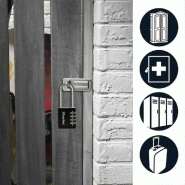 Cadenas à combinaison programmable Master Lock en aluminium - largeur 40 mm - anse en acier chromé_2