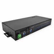 EXSYS EX-1116HMVS Hub USB 3.2 Gen1 à 16 ports, protection de surtension et kit rail DIN_2