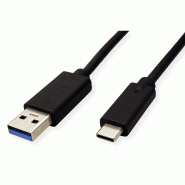 Roline green câble usb 3.2 gen 1, a-c, m/m, noir, 2 m_2