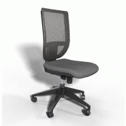 Siège de bureau Tertio avec dossier résille - Sokoa - Gris, Noir, Non_2