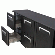 Arrière-bar noir 2 portes pleines - 315 L | Coolhead - QB200_2