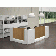 Banque d'accueil d'angle Z2 - Officity - 245, Noyer canaletto_0