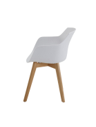 Fauteuil multi-usages BILLY - neuf - coque en polypropylène, piétement en bois naturel_2