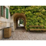 La corbeille rétro - poubelle publique - The Italian Lab - capacité 120 L - L 380, P 600, H 760 mm_2