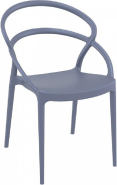 Lot de 8 Chaises empilables - Polypropylène - PIA_2