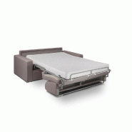 CANAPÉ CONVERTIBLE NIGHT EXPRESS 140 CM MATELAS 14 CM POLYURÉTHANE GRIS CLAIR_2