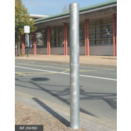 Potelet en acier galvanisé, peint sur galva ou zinc - Tube acier Ø60, 76, 90, 114 ou 168 mm - Carrefour_2