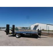 Remorque porte engin avec roues routières 445/45R19,5