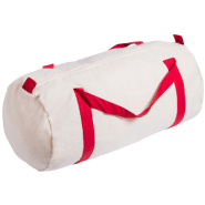 Sac de sport en 100% coton - anses colorées - 100 g/m² - couleur rouge_2