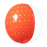 Ballon de plage en PVC - décoration fraise - diamètre 28 cm_2