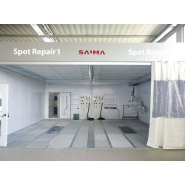 Installation de carrosserie avec débit d'air constant