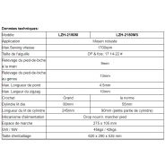 LZH-2150MS - Piqueuse plate Topeagle International Ltd. - Zigzag moyenne lourde - Max. vitesse de couture 1700 RPM_2
