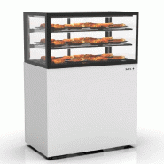 Vitrine chauffante INTEGRA chaleur sèche sur base haute - 1000 mm - 3 niveaux - H1400 mm - IN100/50-140C | Sayl Barcelona - 515 mm, Accès arrière, 1400_2