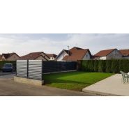 Clôture en aluminium - my cloture - lame persienne aile d’avion écartement de 0 ou 5mm_2