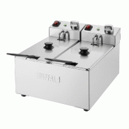 Friteuse électrique à poser - 2 cuves de 3L | Buffalo - CU615_2