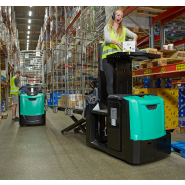 Chariot préparateur de commandes au sol 2000 kg - Fourches ciseaux - VELIA ES OPB20N2X_2