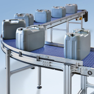 Convoyeur à tapis modulaire courbe, polyvalent, compact et robuste - kmf-p 2040 - mk technology group_2