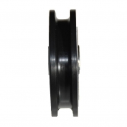 Roulement surmoulé en nylon pour rail de panneaux