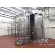 Lavage-soufflage saucissons - laveuse industrielle alimentaire Colussi Ermes sur mesure - acier inox_2