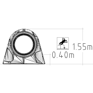 Manège à rotation Revo pour aires de jeux - réf 8069329 - HAGS - dimensions compactes et montage rapide_2