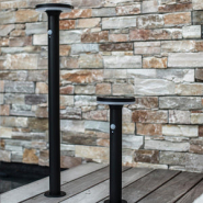 Borne solaire pour terrasse, allée ou jardin - détecteur de mouvement - H85cm - LED blanc froid - Thy - Lumisky_2