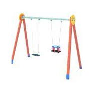 Portique Mixte pour Enfants de 1 à 12 ans - Bois traité autoclave et acier galvanisé - Siège bébé et enfant en caoutchouc - Norme EN 1176_2