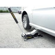 RH201 - Cric rouleur hydraulique en aluminium - Rodcraft - Capacité 2T avec pompe double et protection caoutchouc_2