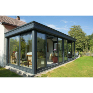 Véranda classique avec toiture rectangulaire à facettes - Topaze_2