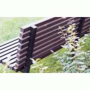Banc public Bergen 02.015SC - 180cm - acier inoxydable ou acier au carbone - bois tendre, dur ou exotique_2