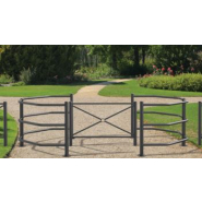 Barrière sélective tournante pour parcs publics - acier galvanisé ou peint - passage fauteuils roulants_2