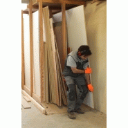 Gants de manutention - maçonnerie et menuiserie - orange ROSTAING GRIPRO taille 10 - étanches et résistants à la perforation_2