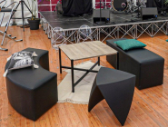 Lot de 4 tabourets - Empilable - Lounge_2