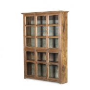 00119001000491 - Meuble présentoir antique en bois et métal - Francisco Segarra - 158x35xh208cm_2