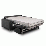 Canapé convertible express Squadra 140 cm - Sommier à lattes RENATONISI - Polyuréthane graphite - Matelas haute résilience 16 cm_2